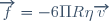 \overrightarrow{f} = - 6 \Pi R \eta \overrightarrow{v}